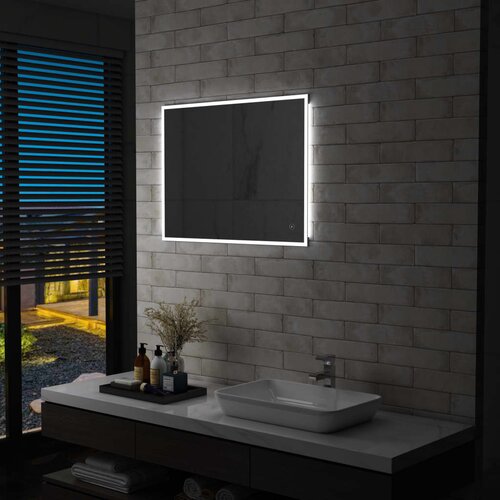 vidaXL kupaonsko LED zidno ogledalo sa senzorom na dodir 80 x 60 cm Cijene