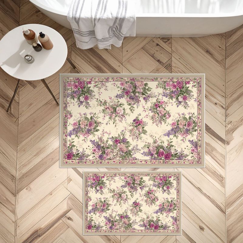  Asr33 Roze Set Kupatilske Prostirke (2 Komada) Cene
