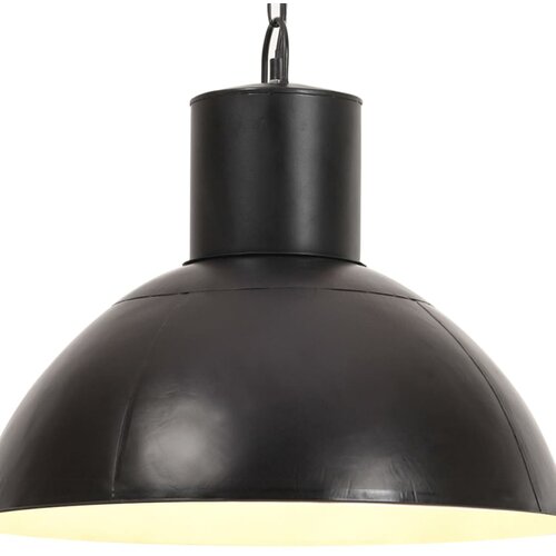  Viseća svjetiljka 25 W crna okrugla 48 cm E27 Slike
