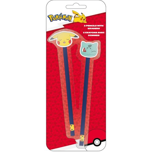 LA PLUME DOREE POKEMON - PIKACHU AND BULBASAUR - 2 svinčnika z radirko Cene