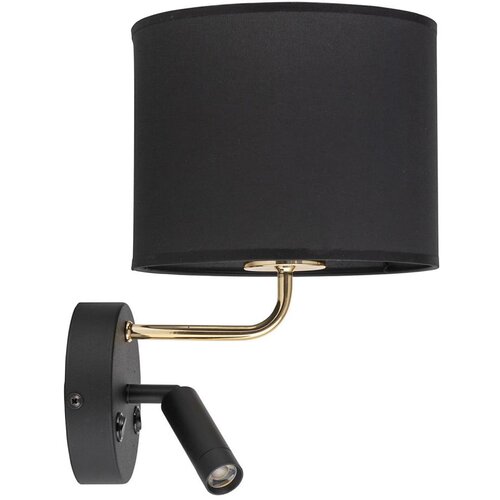  LED fleksibilna svetiljka RICHI 1xE27/15W/230V + LED/3W/230V crna Slike