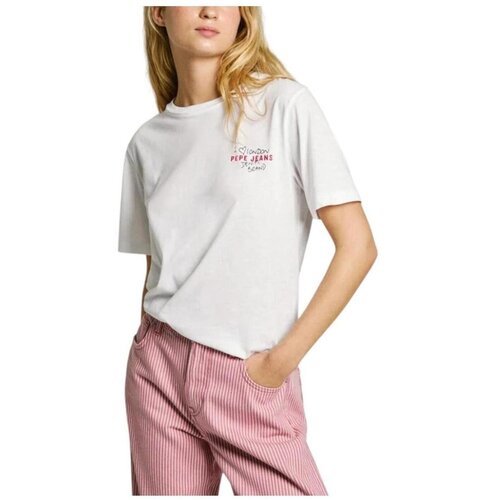 PepeJeans Majice s kratkimi rokavi - Bela Cene