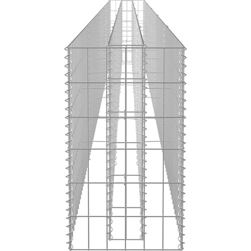  Gabionska sadilica od pocinčanog čelika 450 x 30 x 60 cm Slike