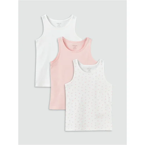 LC Waikiki 3-Piece Crew Neck Baby Girl Undershirt