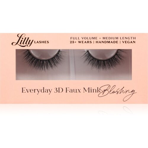 Lilly Lashes Everyday 3D Faux Mink umetne trepalnice vrsta Blushing 1 par Cene