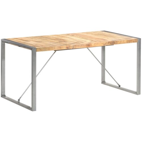  Blagovaonski stol 160x80x75 cm od masivnog grubog drva manga Slike