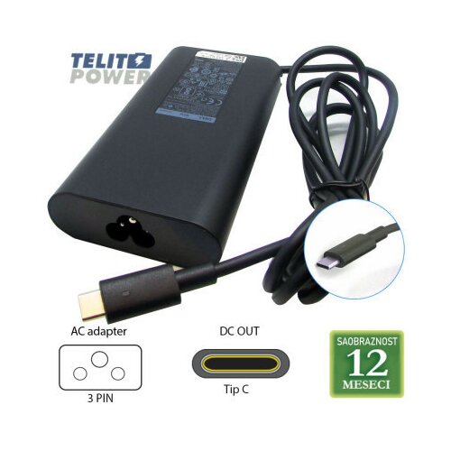 Dell 20V-4.5A ( C TYPE ) USB-C 90W laptop adapter ( 3043 ) Cene