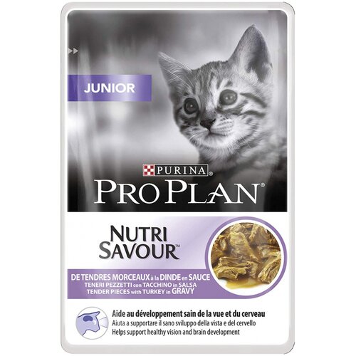 Purina Pro plan cat junior sos ćuretina 85g hrana za mačke Slike