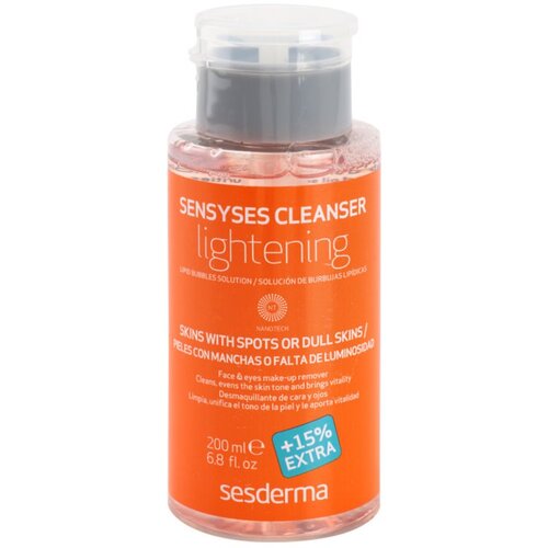 Sesderma Sensyses Cleanser Lightening odstranjevalec ličil za kožo s hiperpigmentacijo 200 ml Slike