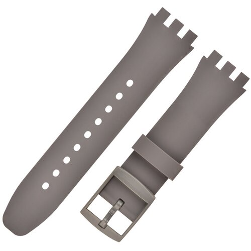 INF Premium silikonski nadomestni pašček za uro Swatch Grey 17 mm, (22131719) Cene