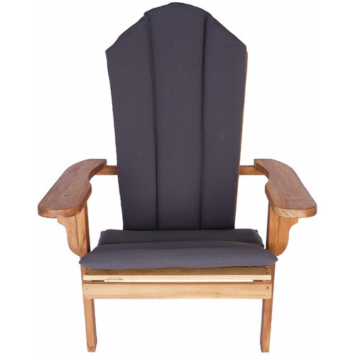  Vrtna Adirondack stolica Prirodna Čvrsto teak drvo Slike
