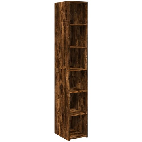 Maison Chic Visoka omara - Komoda - Predalnik dimljeni hrast 30x41x185 cm inženirski les, (21719071) Slike