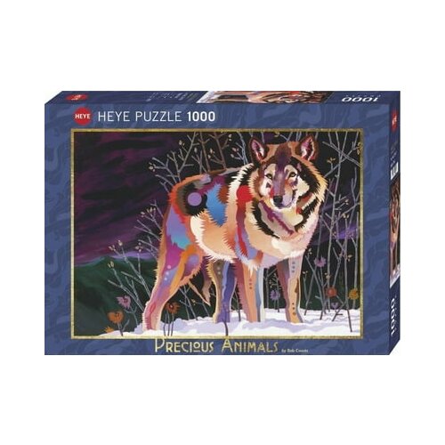 Heye Puzzle Precious Animals Night Wolf 1000 delova 29939 Slike