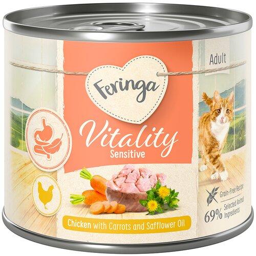  Ekonomično pakiranje Feringa Vitality Sensitive - Piletina 12 x 200 g Slike