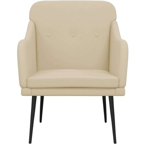  Fotelja krem 63 x 76 x 80 cm od tkanine - Krema 1 Slike