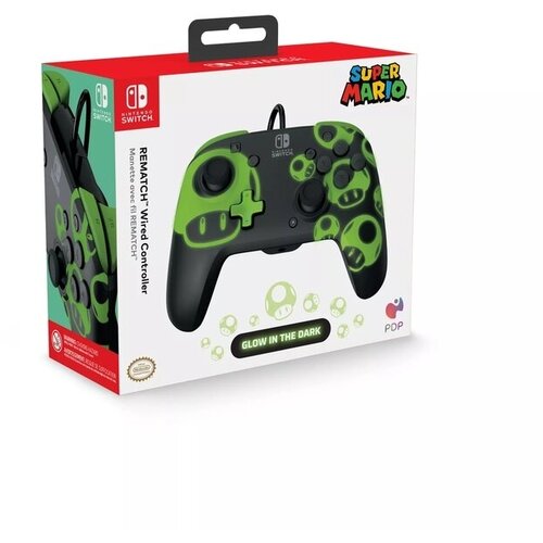 Pdp žični kontroler Rematch Glow 1-Up svetleč v temi za Nintendo Switch 1 & 2 Cene
