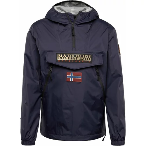 Napapijri Prehodna jakna 'RAINFOREST' modra / marine / temno rdeča / črna