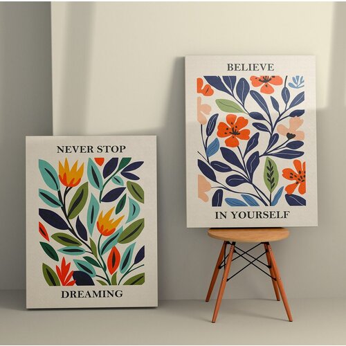 Wallity zidna dekoracija 2KNV4331, 70 x 100cm, 2 komada Cene