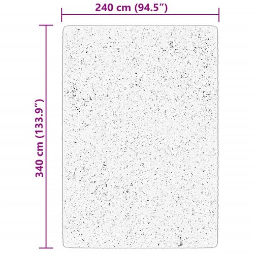  Tepih HUARTE kratkih vlakana mekani i perivi sivi 240x340 cm Slike