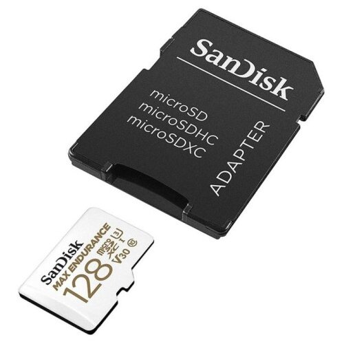 San Disk MAX ENDURANCE microSDXC 128GB + SD Adapter Cene