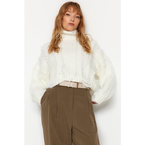 Trendyol Sweater - Ecru - Regular fit Cijene