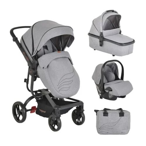Cangaroo Kolica elada grey 3u1 autosedi&amp;scaron;te i-size ( CAN56280 ) Slike