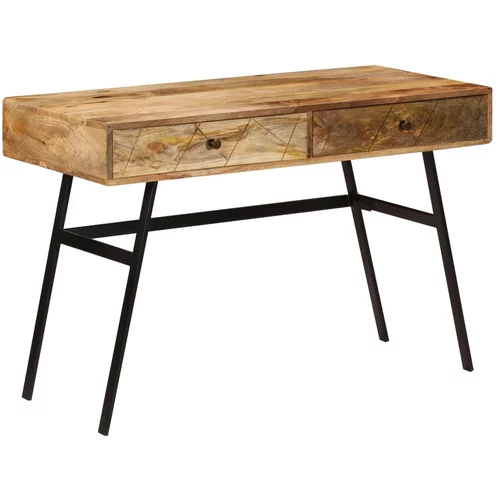  Pisalna miza s predali trden mangov les 110x50x76 cm