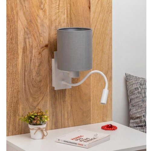  Brilagi -LED fleksibilna zidna lampa NUBILA 1xE27/25W/230V + LED/3W bela/svetlo siva Cene