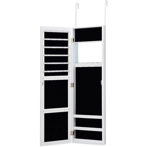 Costway Omara za nakit z ogledalom 31,5 x 8,7 x 110 cm, (5000357900) Slike