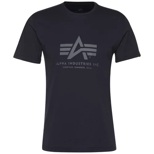 Alpha Industries Majica tamno plava / siva