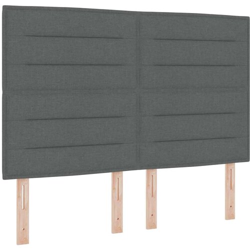  s opruga kutije Tamno siva 200 x 160 cm tkanina Slike