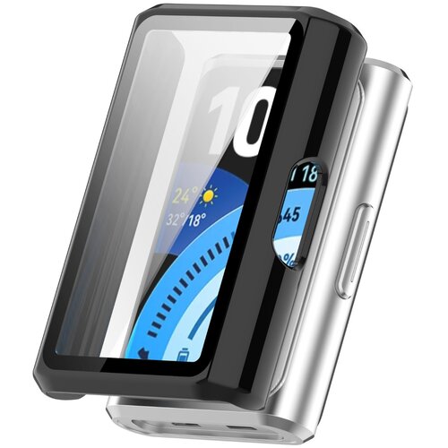 INF Za&scaron;čitni etui, združljiv z Huawei Band 11 Pro PC ohi&scaron;je z vgrajeno kaljeno za&scaron;čitno folijo za popolno za&scaron;čito in jasno sliko Črna, (5000264447) Cene