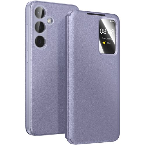 AVIZAR Smart View torbica za Galaxy S26 Plus s prostorom za kartico, Sivka siva, (5000275547) Cene