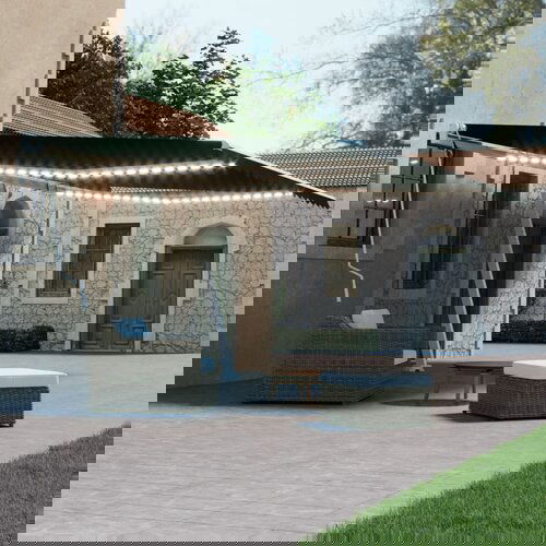 Tenda na ručno uvlačenje s LED svjetlima 500 x 300 cm antracit Cijene