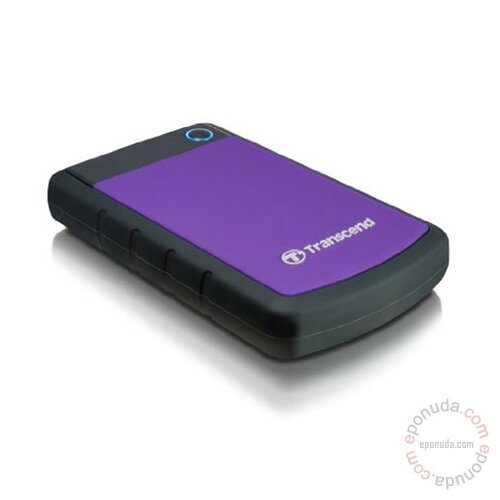 Transcend 500GB External HDD 2.5, USB2.0 Black/Purple TS500GSJ25H2P eksterni hard disk Slike