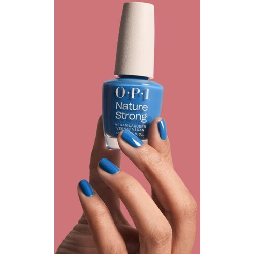 OPI Nature Strong Nails&amp;amp;Skin lak za nohte veganski odtenek Fresh as a Blue Daisy 15 ml Slike