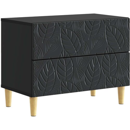  Noćni ormarić Crna 62 x 34,5 x 48 cm Konstruirano drvo Cijene