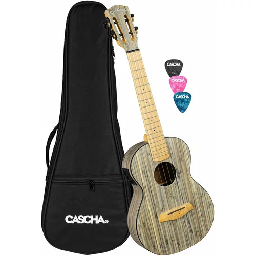 Cascha HH 2317E Bamboo Tenor ukulele Graphite