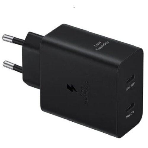 Samsung Power adapter 50W USB-C EP-T5020XBEGEU Duo black Slike