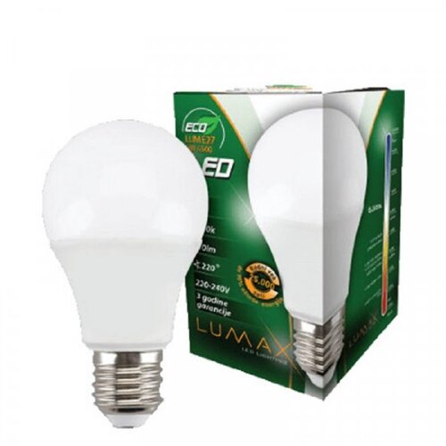 Lumax sijalica led eco LUME27-9W 6500K 1/10 ( 3744 ) Slike