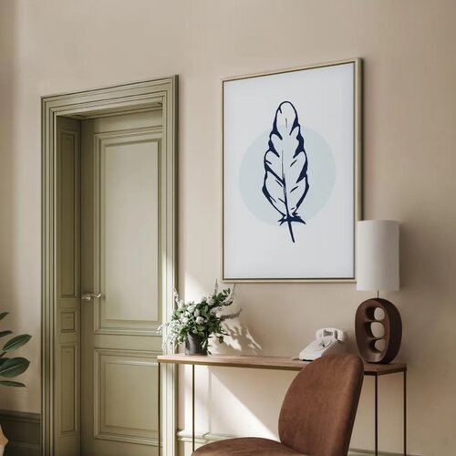  Slika - Blue Feather (1 Part) Vertical 60x90 Cene