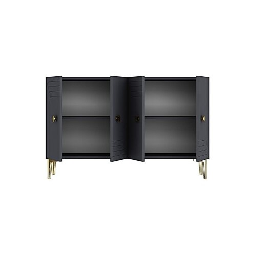 Hanah home konzola lessi 120 anthracite gold Slike