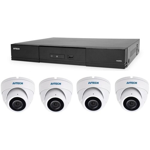 Avtech Komplet kamera 1x NVR AVH2109AX i 4x 8MPX IP Dome kamera DGM8208SVAT + 4x UTP kabel 1x RJ45 - 1x RJ45 Cat5e 15m! Cijene