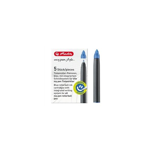 Herlitz Refil patrone My Pen Roler, plave, 5 komada Slike