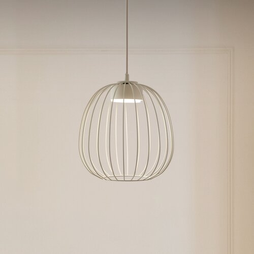  Luster na sajli OVELLA 1xGX53/10W/230V prečnik 25 cm krem boje Slike