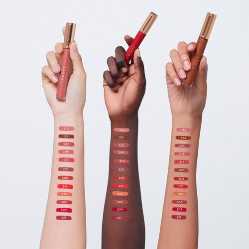 Gucci Beauty Rouge &amp;agrave; L&amp;egrave;vres Matte Lipstick mat tekući ruž za usne nijansa 124 Emily Brown 6.5 ml Slike
