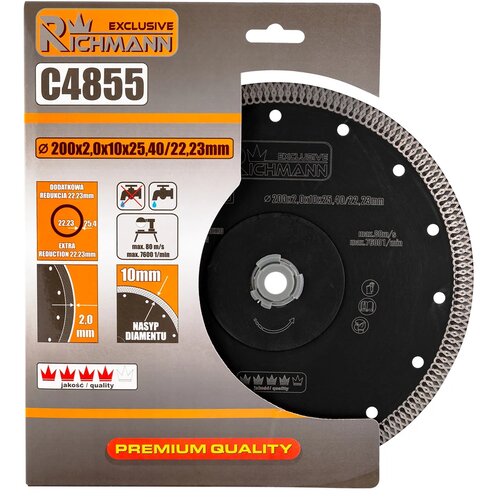 Richmann dijamantna ploča za keramiku 200 x 2mm &amp;ndash; C4855 Slike