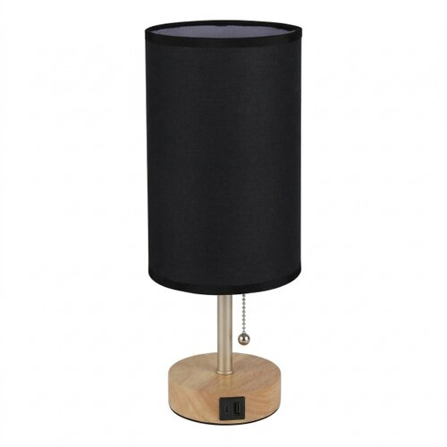  Brilagi - Stona lampa sa USB portom TABLON 1xE27/25W/230V hrast/bež/crna Slike