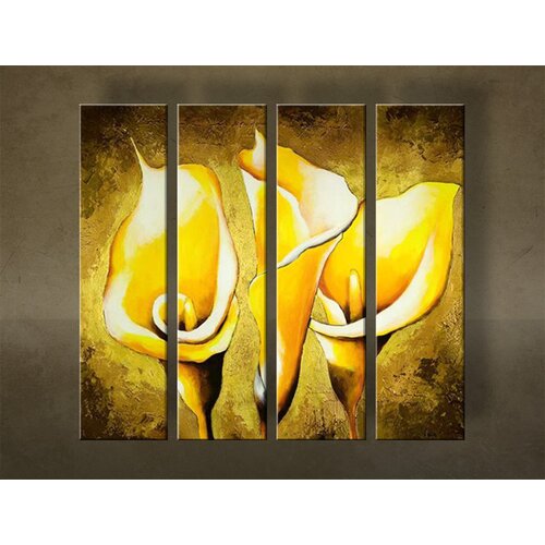  Ročno poslikana slika cvetja 4-delna NU0022E4 | različne velikosti Cene