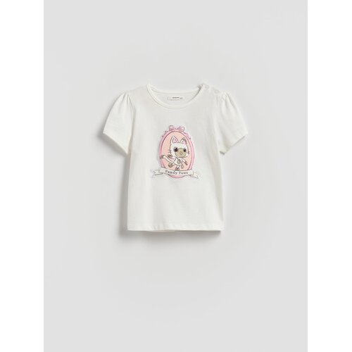 Reserved T-shirt Gabby's Dollhouse - krem Cijene